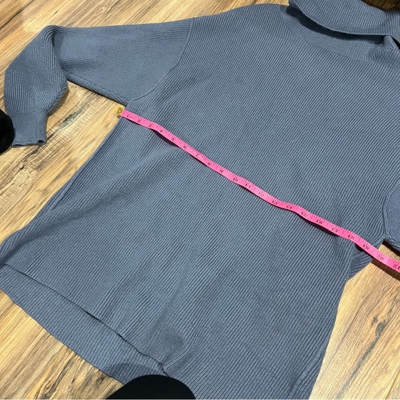 Free People Softly Structured Knit Turtleneck Sweater Cloud - Picture 5 of 9